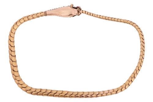 Lot 30 - A Mid-Victorian gem-set serpent necklace,...