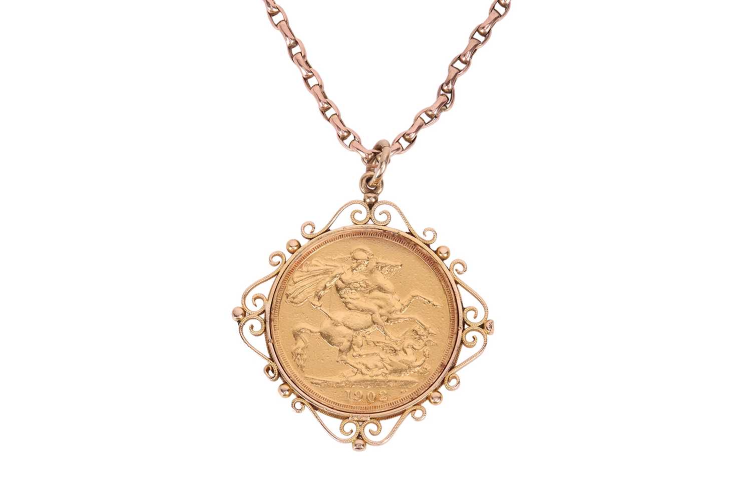 Lot 167 - A 1902 King Edward VII double sovereign set...