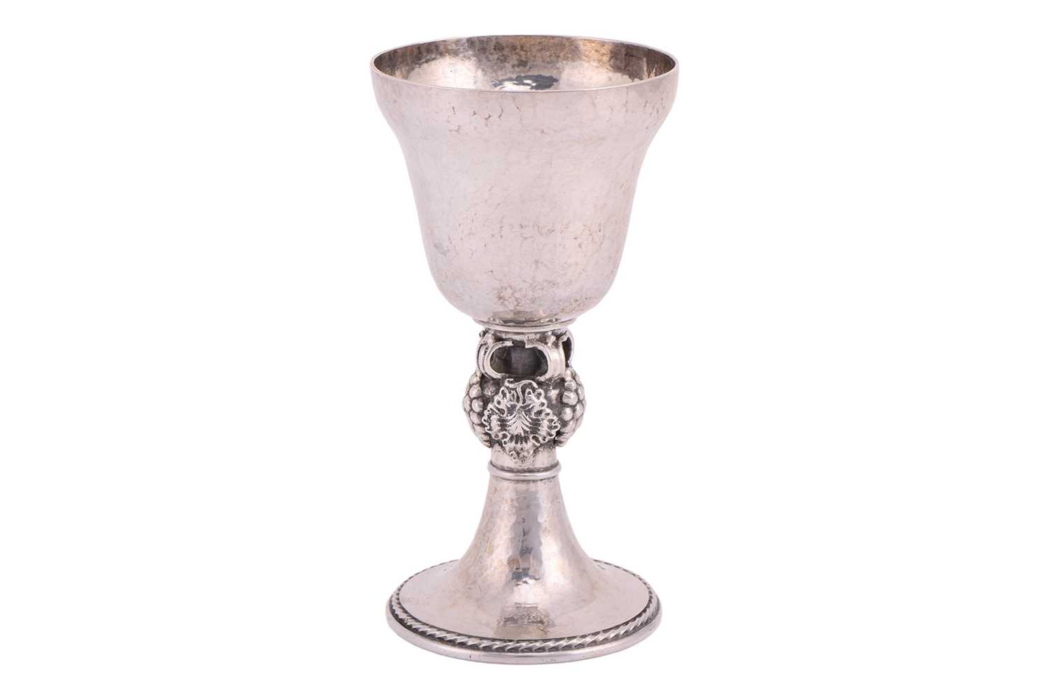 Lot 253 - Omar Ramsden - a silver goblet, London 1936,...