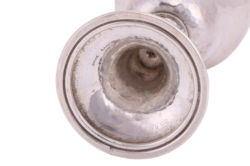 Lot 253 - Omar Ramsden - a silver goblet, London 1936,...