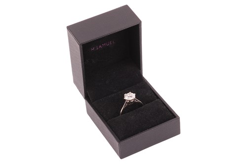 Lot A diamond solitaire ring, the old European-cut...