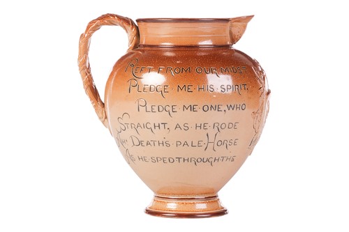 Lot 113 - A Doulton Burslem stoneware Fred Archer...