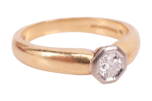 Lot A diamond solitaire ring by Stephen Tyler for...