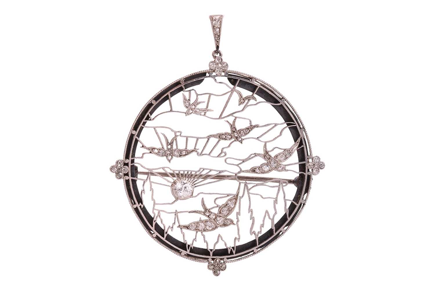 Lot An early 20th century diamond-set...