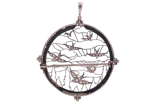 Lot An early 20th century diamond-set...