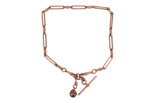 Lot A fancy link fob chain, comprising of a series...