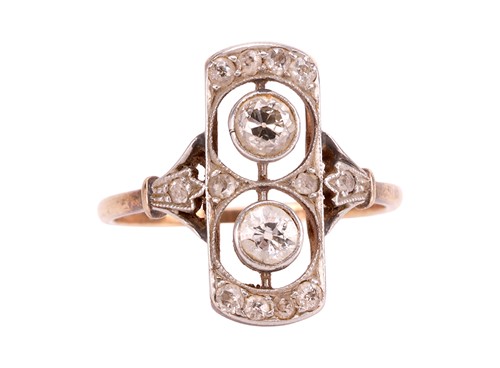 Lot An early 20th century diamond ring, the...