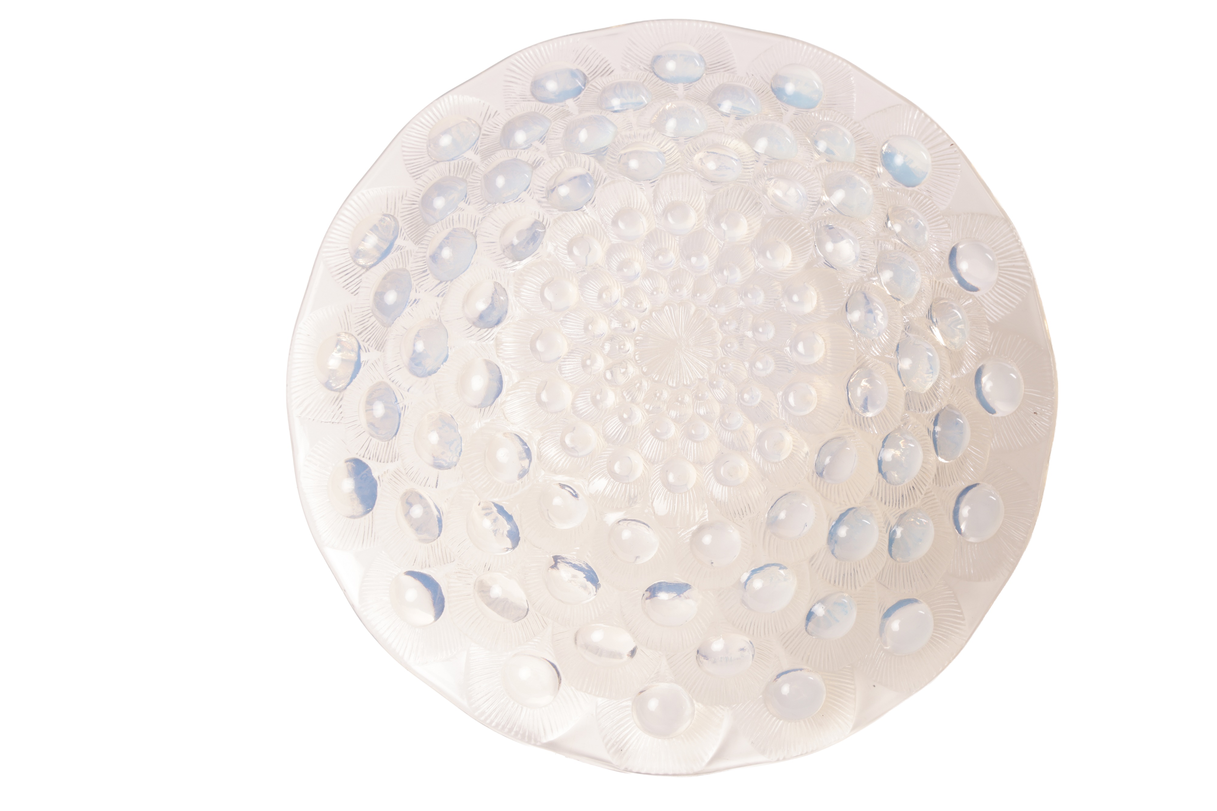 Lot 129 - René Lalique, a 'Plumes de Paon' opalescent